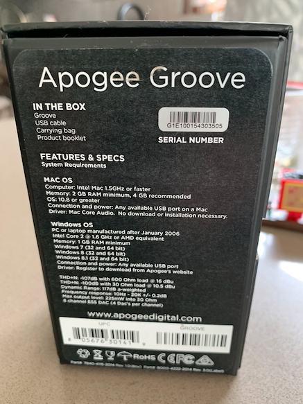 Apogee Groove (DAC USB Audifonos)